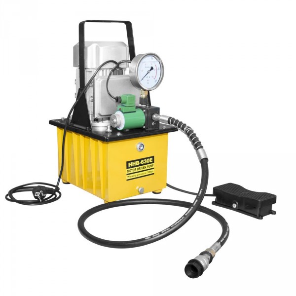 Nožní elektrická hydraulická pumpa s tlakoměrem HHB-630E (2)