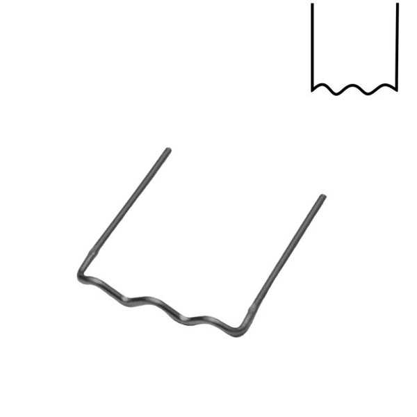 Sponky na sváření plastů RS16, sada 100 ks, tvar U, Ø 0,6 mm (1)