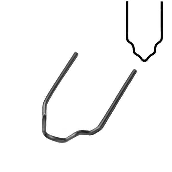 Sponky na sváření plastů RS38, sada 100 ks, tvar V, Ø 0,8 mm (1)