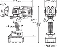 Rázový utahovák akumulátorový HAZET 9213-1000/3 (4)