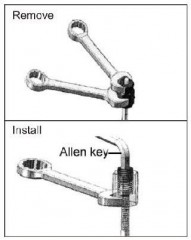 Klíče pro vyšroubování a zašroubování závrtných šroubů / šteftů VT01927 (2)