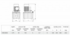 Nožní elektrická hydraulická pumpa s tlakoměrem HHB-630E (1)