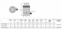 Hydraulický válec s pojistnou maticí HHYG-3050LS (4)