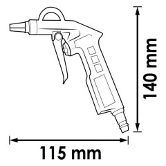 Ofukovací pistole VIGOR V7135 (2)