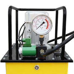 Nožní elektrická hydraulická pumpa s tlakoměrem HHB-630E-2HP-20L (6)