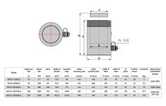 Hydraulický válec s pojistnou maticí HHYG-3050LS (3)